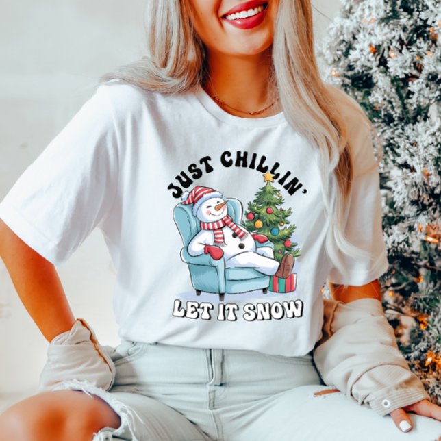 Gnome Chillin Christmas Women's T-Shirt (Creator Uploaded)