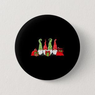 Gnome Christmas  6 Cm Round Badge