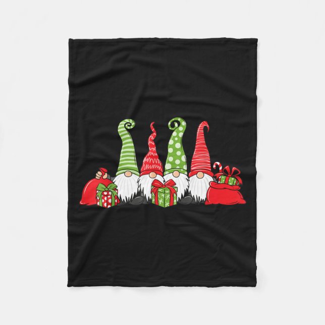 Gnome Christmas  Fleece Blanket (Front)