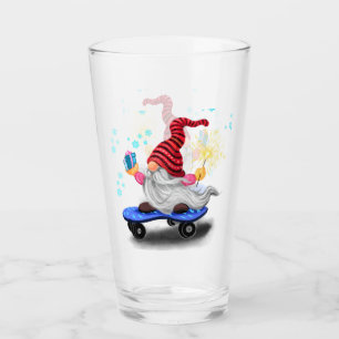 Gnome Christmas Glass