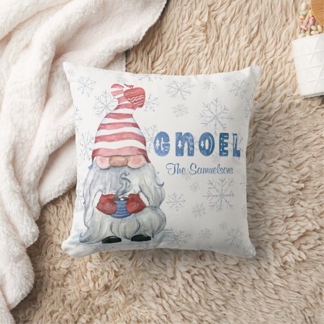 GNOME Christmas GNOEL Personalised Cushion (Blanket)