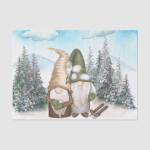 Gnome Christmas, Gnome Winter Tissue Paper
