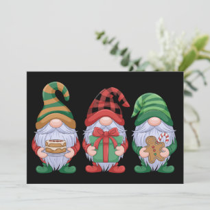 Gnome Christmas Gnomes Cute Gnomies Holidays  Holiday Card