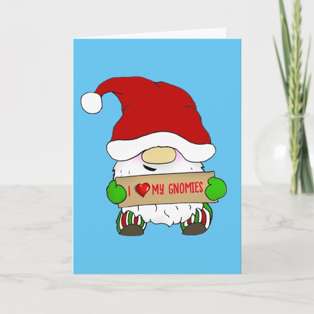 Gnome Christmas Holiday Card (Front)