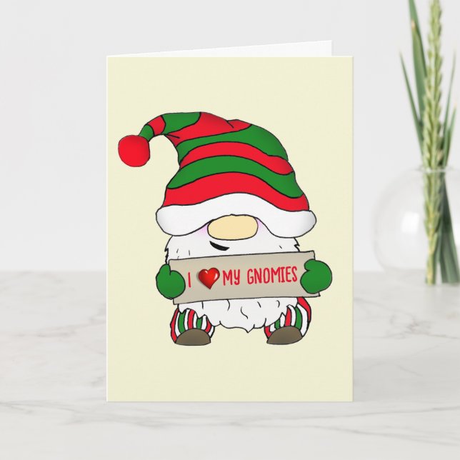Gnome Christmas Holiday Card (Front)
