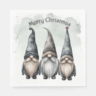 Gnome Christmas Napkins