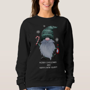 Gnome Christmas Novelty blk Sweatshirt