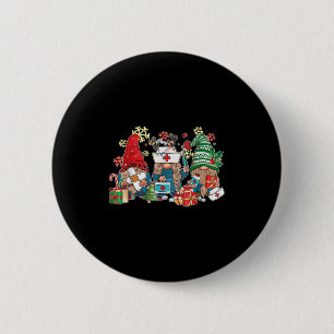 Gnome Christmas Nurse Men Women Xmas Santa 6 Cm Round Badge