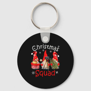Gnome Christmas Squad Group Matching Christmas Par Key Ring