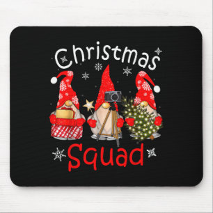 Gnome Christmas Squad Group Matching Christmas Par Mouse Mat