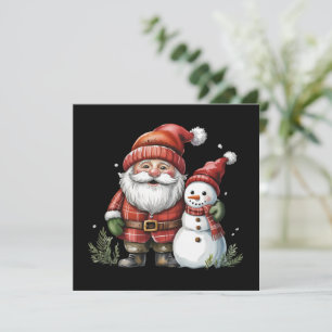 Gnome Christmas Winter Season Gnomes Lover Holiday Card