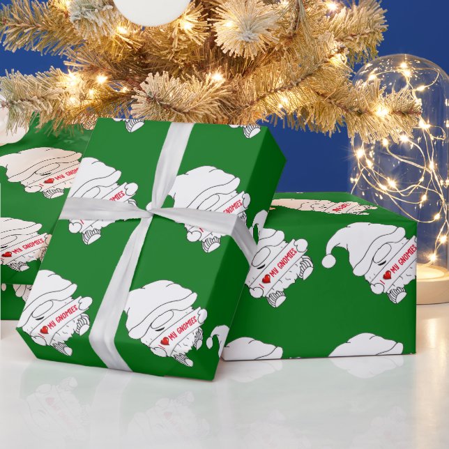 Gnome Christmas Wrapping Paper (Holidays)