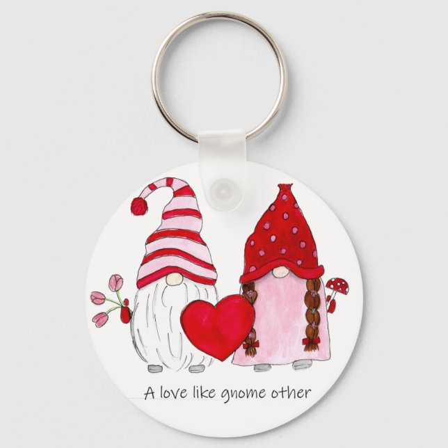 Gnome Couple A love like gnome other Key Ring (Front)
