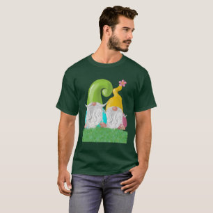 Gnome Couple Standing in the Grass Unisex T-Shirt
