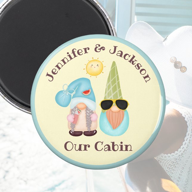 Gnome Cruising Couple Stateroom Door Marker Magnet (Creator Uploaded)