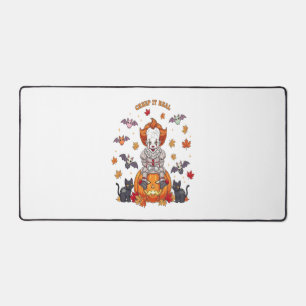 Gnome Cute Pumpkin Halloween Desk Mat