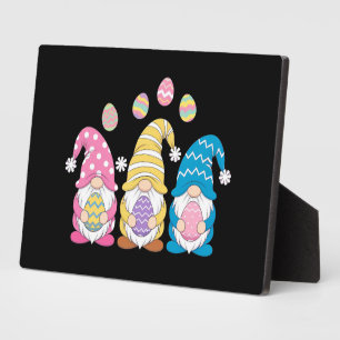Gnome Easter Colourful Cute Eggs Spring Holiday Plaque