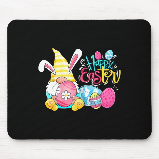 Gnome Easter Egg Hunt Gnomes Bunny Happy Easter Da Mouse Mat (Front)