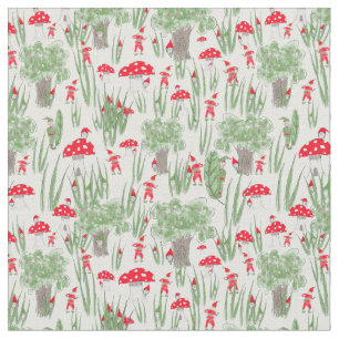 Gnome Fabric: "Gnome Hide-and-Seek" Fabric