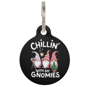 Gnome Family Christmas Chillin With My Gnomies Pet Tag