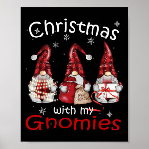 Gnome Family Christmas For Women Men - Buffalo Pla Poster