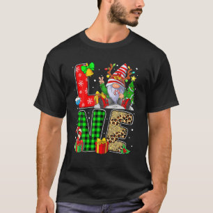Gnome Family Christmas For Women Men LOVE Gnome    T-Shirt
