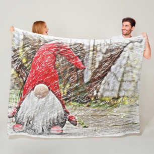 Gnome Fleece Blanket