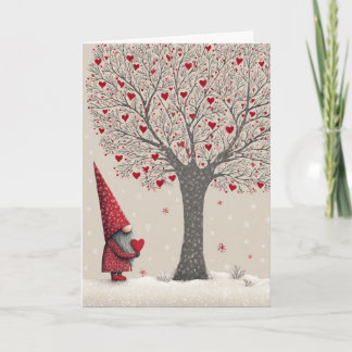 Gnome Folded Valentine's Card