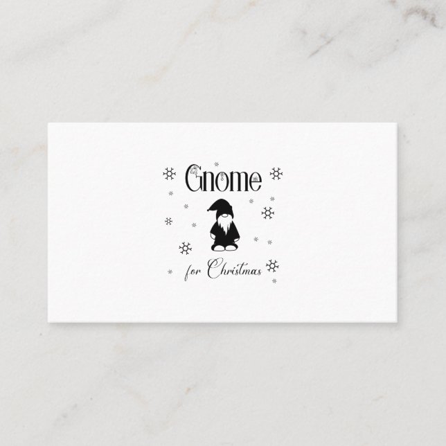 Gnome for Christmas 2 Business Card (Front)
