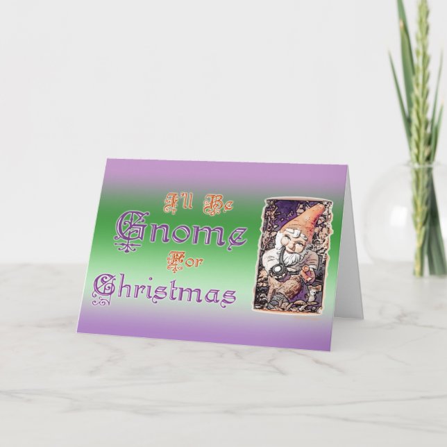 Gnome for Christmas Card (Front)