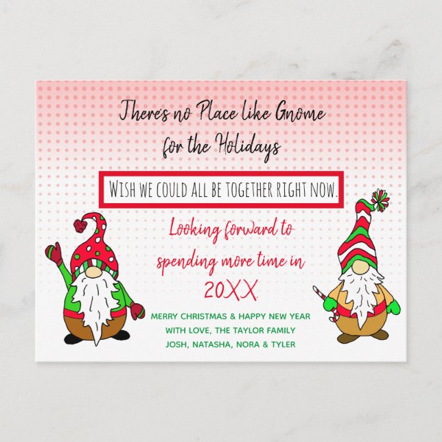 Gnome for Christmas, Social DIstancing Holiday (Front)