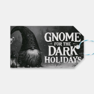 Gnome for the Dark Holidays Spooky Winter Design Gift Tags