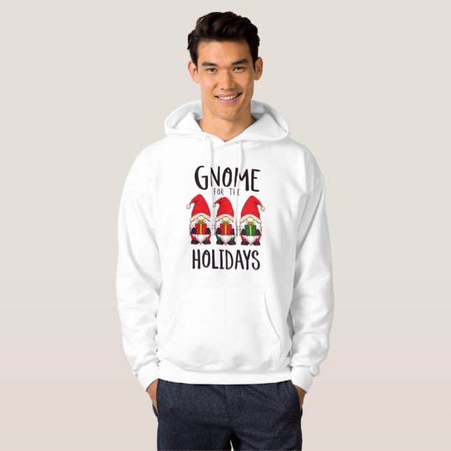 Gnome for the Holidays Christmas Hoodie (Front Full)