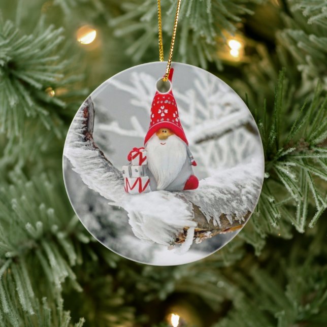 **GNOME FOR THE HOLIDAYS** CHRISTMAS ORNAMENT (Tree)
