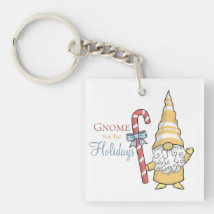 Gnome For The Holidays Festive Christmas Key Ring