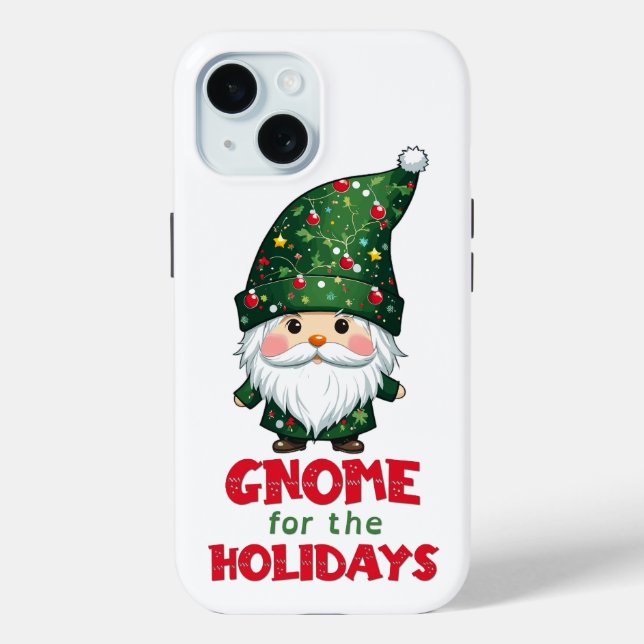 Gnome For The Holidays Funny & Adorable Christmas  Case-Mate iPhone Case (Back)