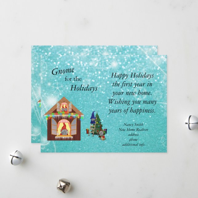 Gnome for the Holidays  Holiday Card (Front/Back In Situ)