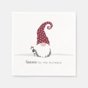Gnome for the Holidays Scandinavian design Napkin