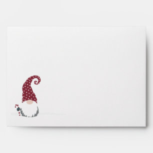 Gnome for the Holidays Scandinavian Tomte design Envelope