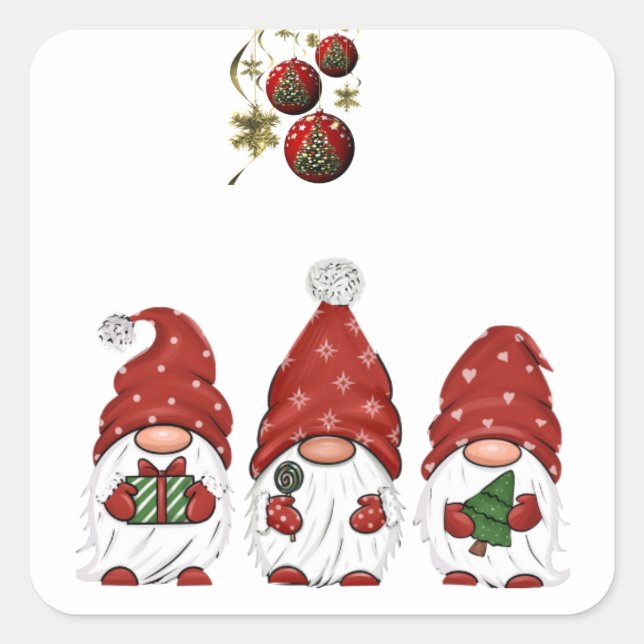 "Gnome for the Holidays" Stickers (Front)