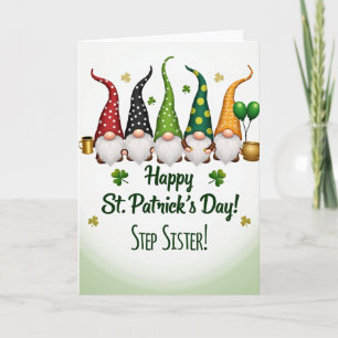 Gnome Fun St Patricks Retro Art Card