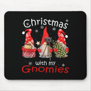 Gnome Funny Family Christmas Shirts Women 2024 Mouse Mat