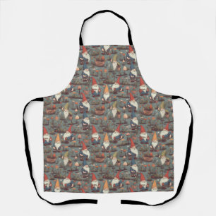 Gnome Garden All-Over Print Apron