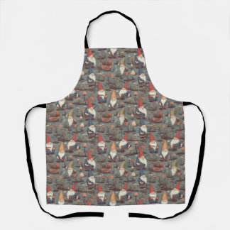 Gnome Garden All-Over Print Apron