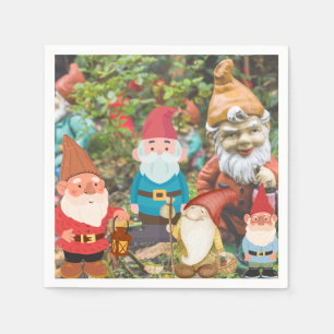 Gnome Garden Napkin