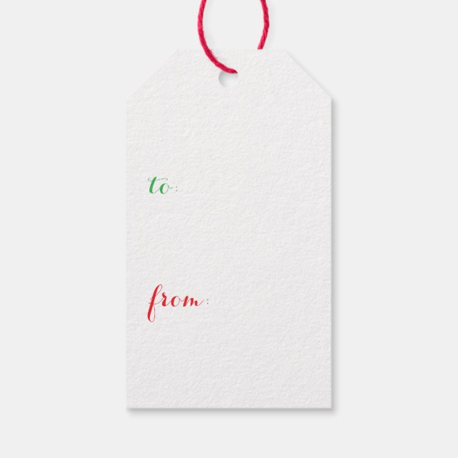 Gnome  gift tags (Back)