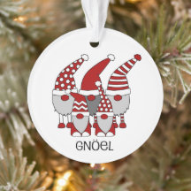 Gnome Gnoel Christmas Ornament