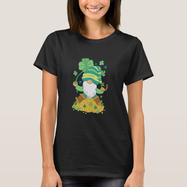 Gnome gold St Patrick green T-Shirt (Front)