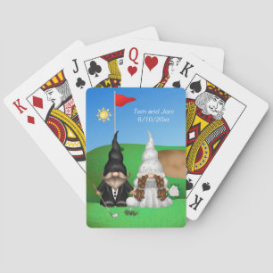 Gnome Golf Wedding Honeymoon Classic Playing Cards