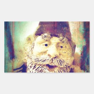 Gnome Grunge Rectangular Sticker